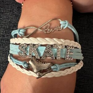 “Love Skating” Blue bracelet